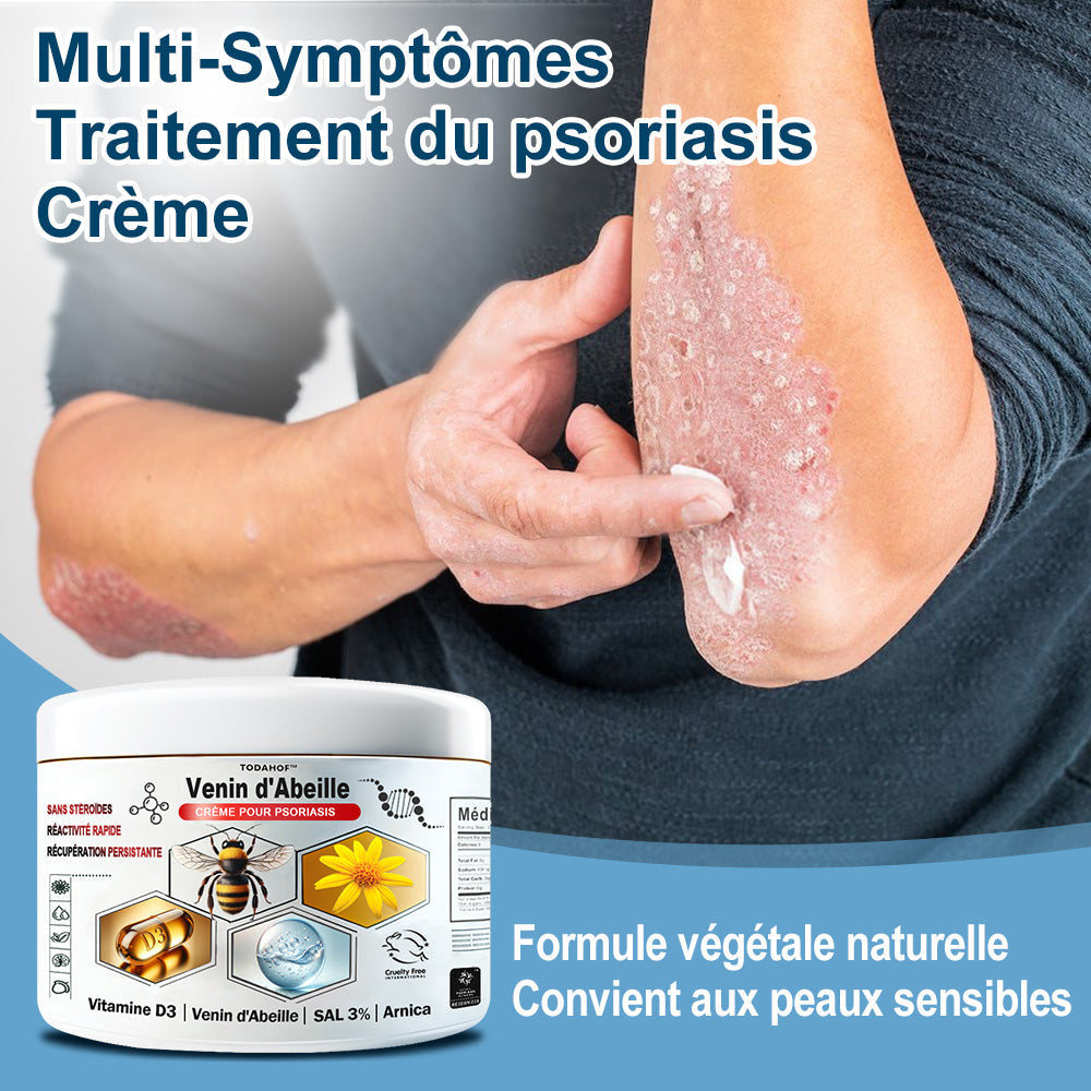 🌱TODAHOF™ Psoriasis Crème Venin d'Abeille (👨‍⚕️Recommandé par SFD)